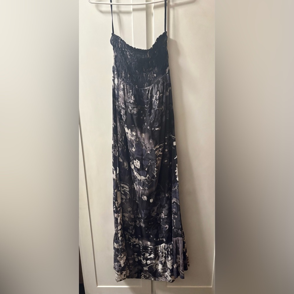 Women's Express Floral Maxi Strapless Dress
